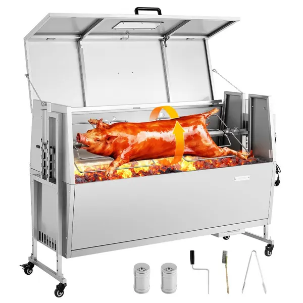 Grelha rotisseria 38W 60 kg charque 4 alturas