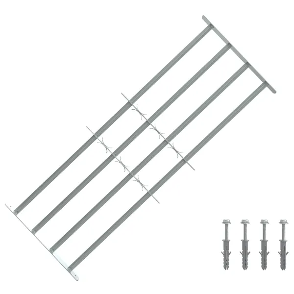 Grades de segurança para janelas com 4 travessões 3 pcs