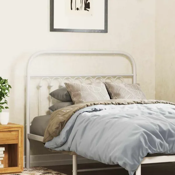 Cabeceira de substituição 100 cm metal branco