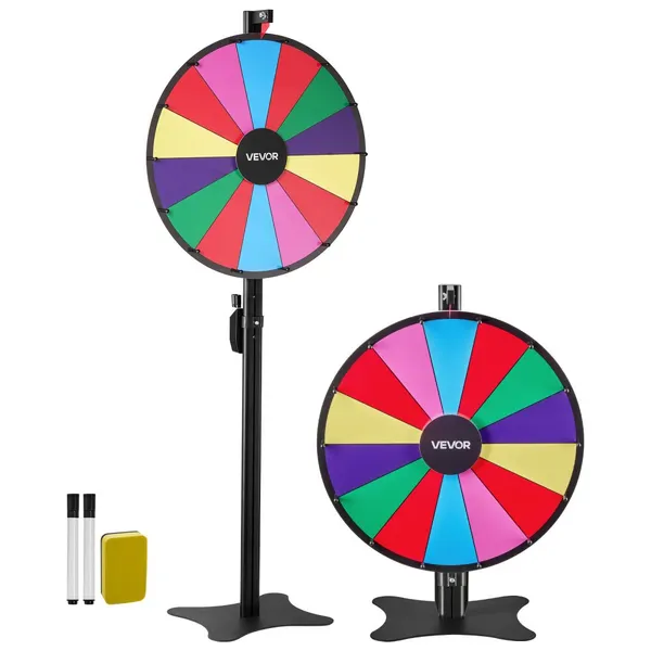 Roda Prémios Giratória 610 mm, 14 Slots, Altura Ajustável