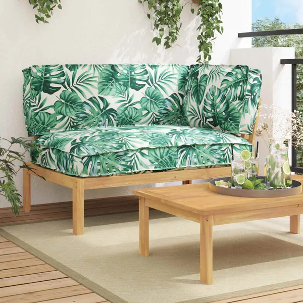Conjunto de Sofás Folha Padrão de Folhas 133 x 92 x 69 cm