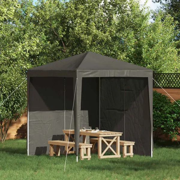 Lateral de Tenda para Festa 2 pcs Antracite 200 x 195 cm