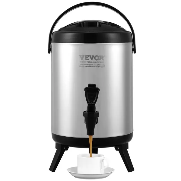 Dispensador bebidas aço inoxidável 6 litros termostático