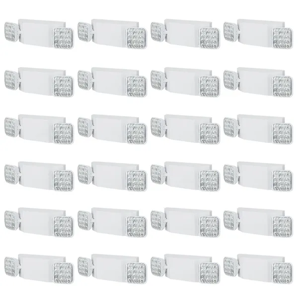 Luminária emergência 3W LED, 24 un. bateria 180 min, branca