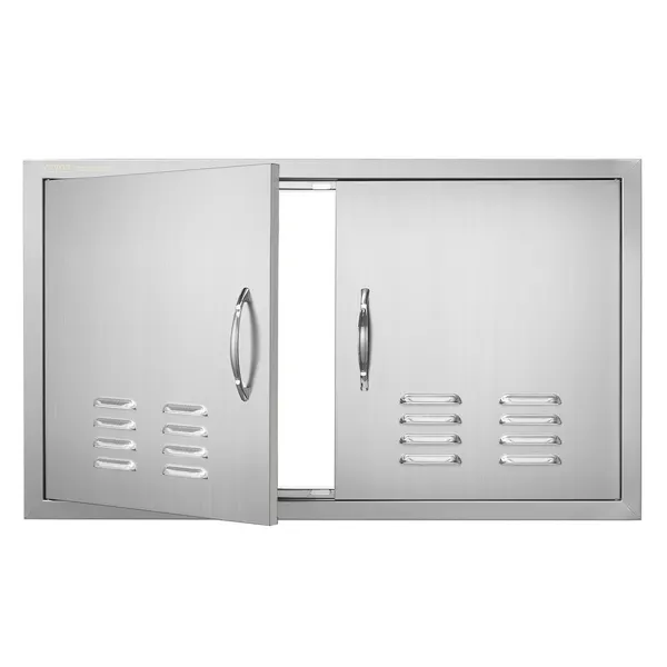 Porta acesso churrascaria 914x534mm, aço inox