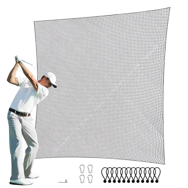 Rede golfe 10x10ft, para treino interior, malha nylon