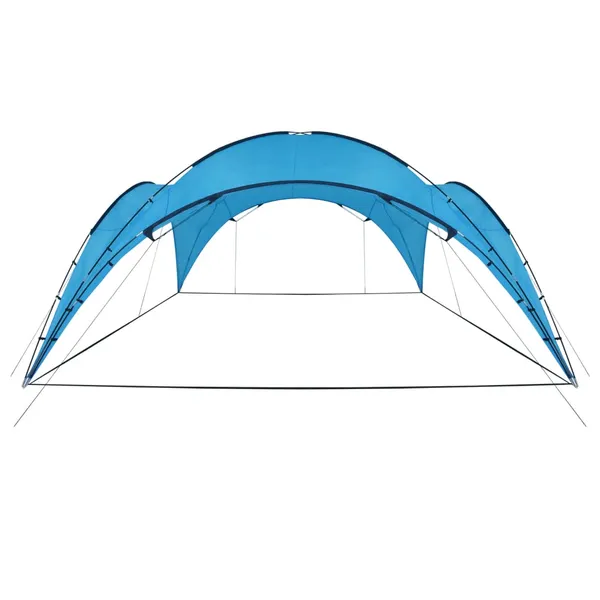 Tenda para festas arqueada 450x450x265 cm azul claro