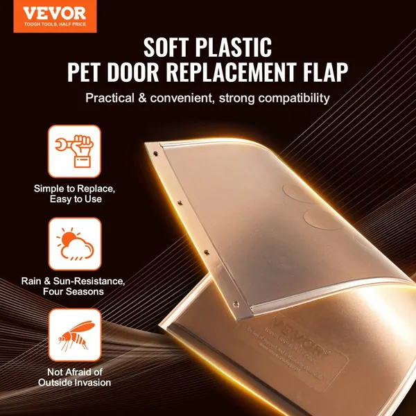 Folha reposição porta animal 5.25x8.13 polegadas, PVC reforçado