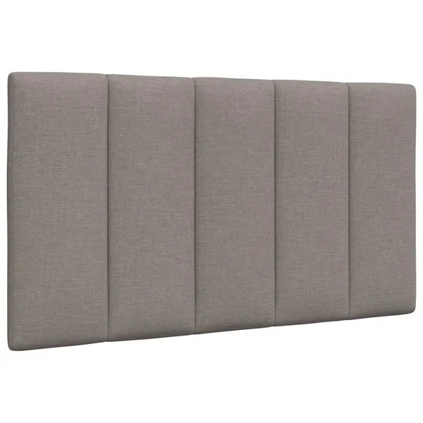 Almofadão de cabeceira Hanko 80 cm tecido cinzento-acastanhado