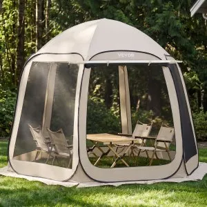 Tenda varanda 3030x2650x2300mm, 4-8 pessoas com toldo