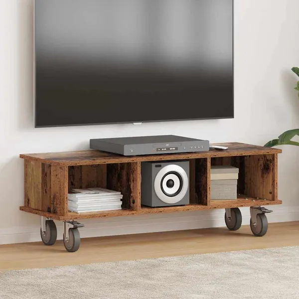 Suporte para TV Madeira antiga 100 x 35 x 35 cm