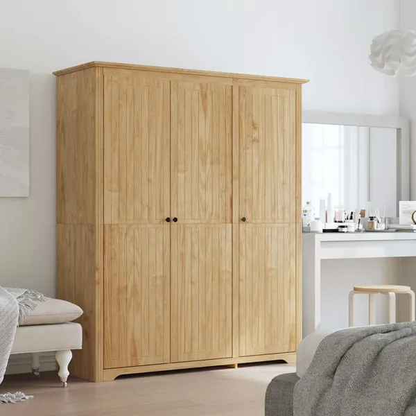 Guarda-roupa com porta BODO Marrom mel 146 x 53,5 x 173 cm
