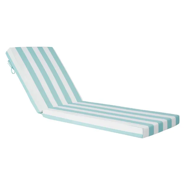 Almofada espreguiçadeira 203x66 cm conjunto 2 verde