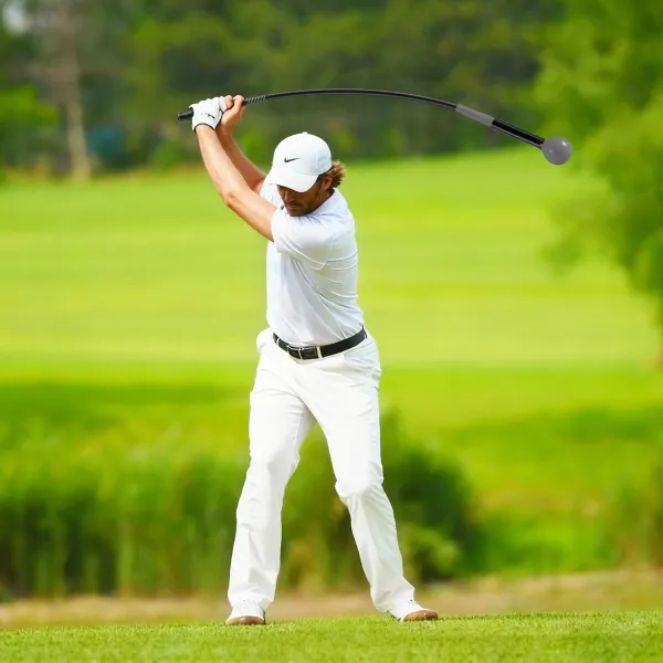 Ausilio per l'Allenamento dello Swing di Golf | Bastone di Pratica con Testa Pesata per Ritmo ed Equilibrio