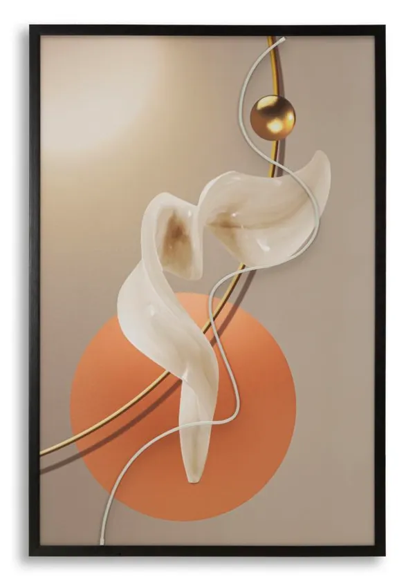 Impressão com LED em Tela Abstract -A- 80x4x120 cm