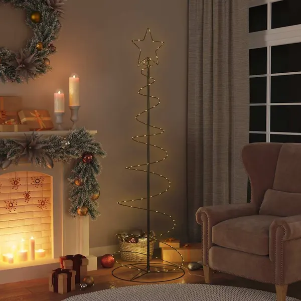 LED Árvore de Natal 120 LEDs Branco Quente 180 cm