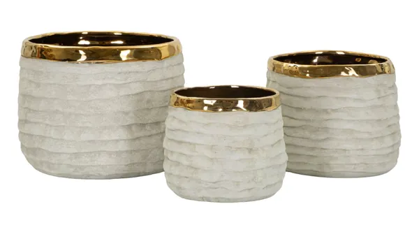 Cachepô Lima Altos Trio Ø 23x17,5-18,5x15-15x12,5 cm