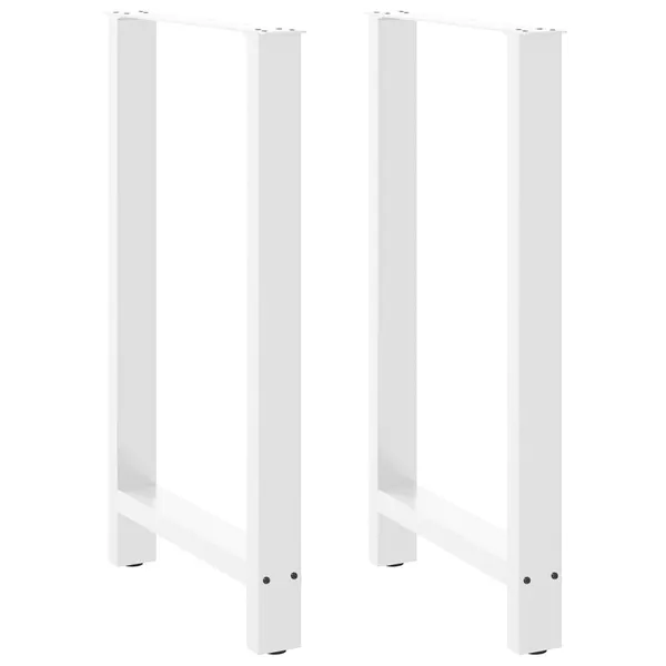 Pés para mesa de bar , 2 peças, 60x (100-101) cm, branco, aço
