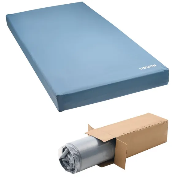 Colchão hospitalar 159kg espuma cuidados, 914x2030mm