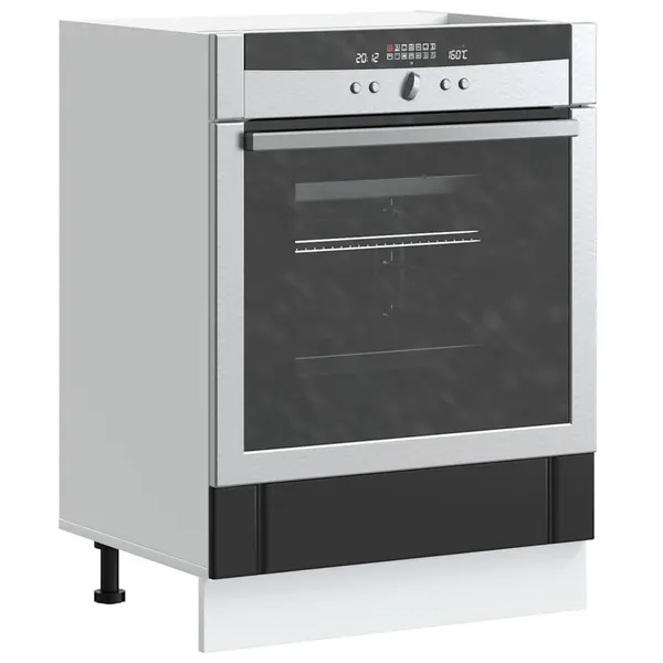 Armário Forno Lucca derivados de madeira preto
