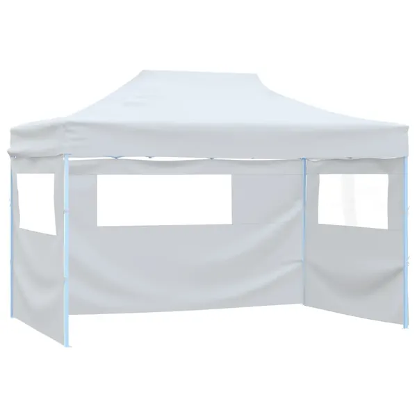 Tenda para festas dobrável c\ 3 paredes laterais 291x413x315 cm branco