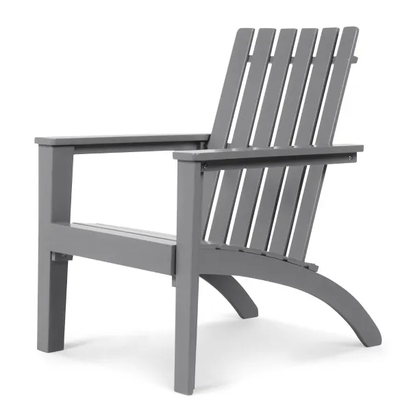 Chaise Adirondack Bois Acacia Jardin Ergonomique Accoudoirs 69x73x85cm
