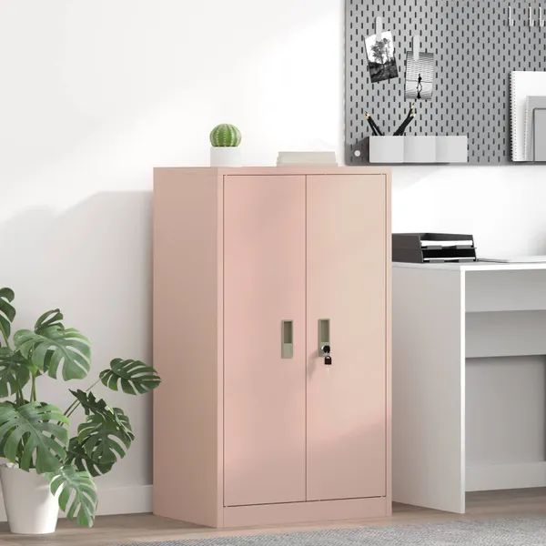 Armário de arrumação Rosa 60 x 40 x 90 cm Aço