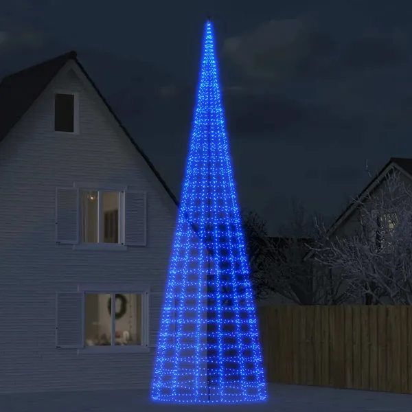 Árvore de Natal LED 3000 LEDs Azul 800 cm