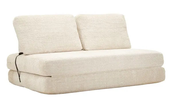 Sofá-Cama Faster Branco 150x100x80 cm (Comprimido - Medida Cama 213x150x18 cm)