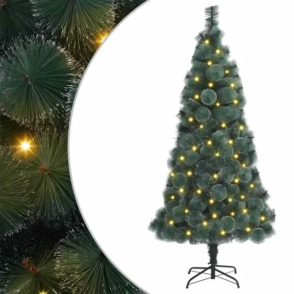 Árvore de Natal Artificial Pré-iluminada Verde 180 cm PET