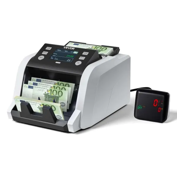 Máquina contar notas 1200/min detector falso 7 funções