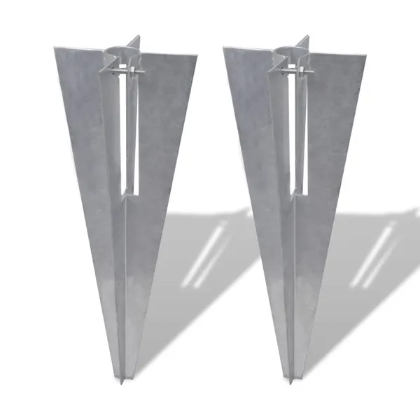 Espetos para postes de cerca 2 pcs