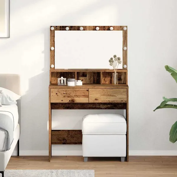 Mesa de vestir com gaveta Madeira antiga 80 x 41 x 134,5 cm