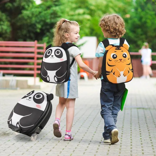 Conjunto Mala de Viagem Infantil 2 Peças 40 cm + Mochila 30 cm Rodante Aprovado Companhias Aéreas