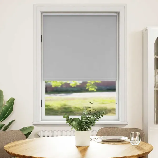 Cortina de rolo blackout, 104,4 x 175 cm, largura do tecido 100 cm, cinza