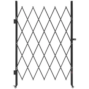 Portão Segurança Tesoura 126 x 197,5 cm, Rodas 360°
