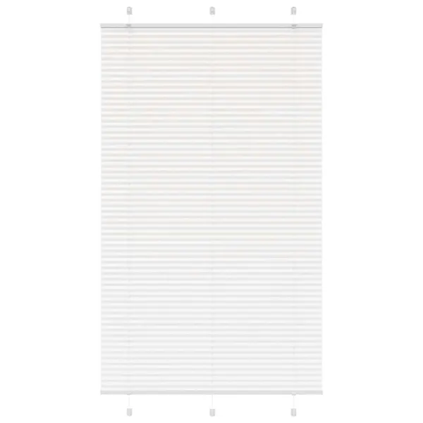 Branco Plissada Cega 120x200cm Largura Tecido 119,4cm Poliéster