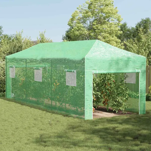 Estufa com Estrutura Pop-up Verde 290 x 870 x 315 cm Ferro