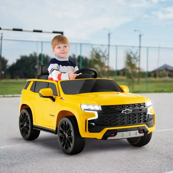 SUV para Niños de 12 V Vehículo Eléctrico a Batería Tahoe con Control Remoto de 2,4 G Suspensión de Resorte
