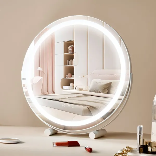 Espelho maquilhagem 20", LED, amplificação 5X