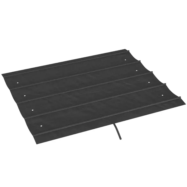 Cobertura para Pérgola Retrátil 286x245 cm Teto de Substituição para Pérgola com Proteção UV30+ para Pérgola de 3x2,15 cm Cinza