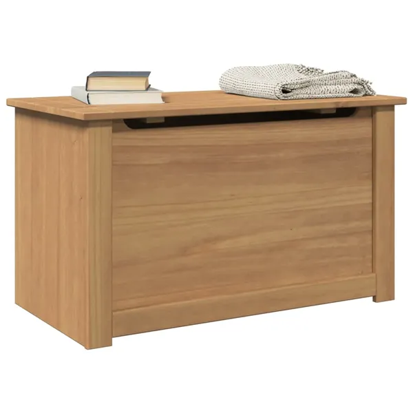 Caixa de arrumação com tampa PANAMA 79x42x46 cm pinho maciço