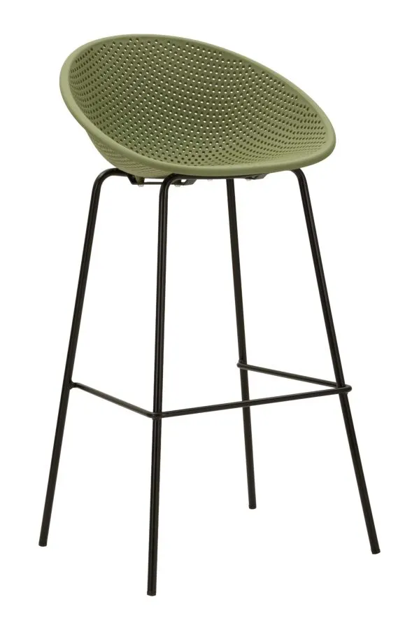 Banco de Bar Ibiza Verde Conjunto 2 Peças 50x50x98 cm (Altura do Assento 75 cm)