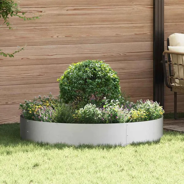 Anel de Vaso Prateado 120 x 120 x 20 cm Aço Galvanizado