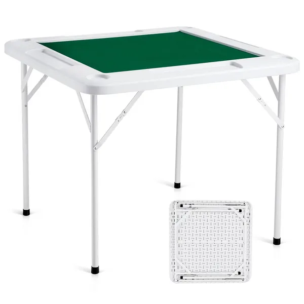 Mesa Mahjong Dobrável 35,4 x 35,4 pol 4 Jogadores