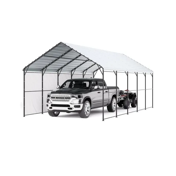 Carports metal 13'x26' aço galvanizado removível