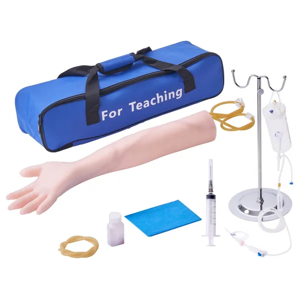 Kit treino flebotomia venipunção IV simulação completa