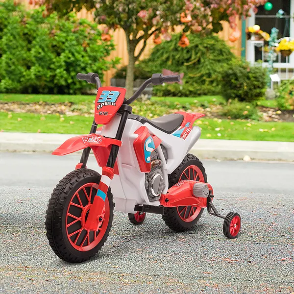 Mota elettrica per bambini oltre 3 12V anni giocattolo per bambini Mote con 2 ruote Max Speed Balance. 8km/h Smooth Inizio 106.5x51.5x68cm Rosso