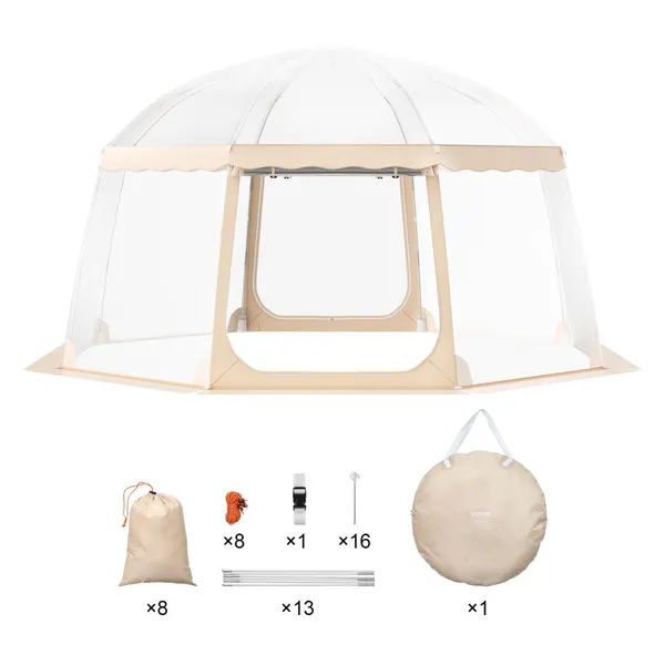 Tenda desportos 12-15 pessoas pop-up impermeável bolha