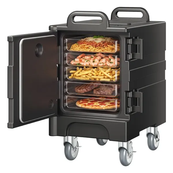 Caixa transporte comida 81 Qt com rodas